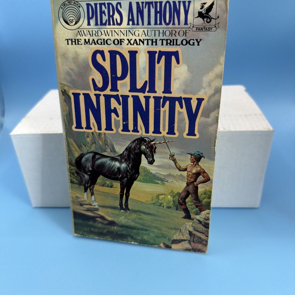 Split Infinity by Piers Anthony 1981 The Magic of Xanth Trilogy 1st PB Rare